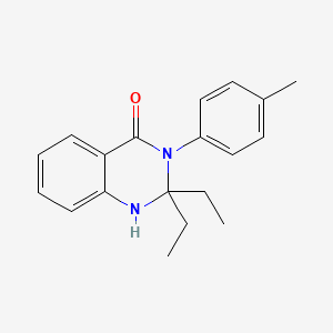 2,2-diethyl-3-(4-methylphenyl)-2,3-dihydroquinazolin-4(1H)-one