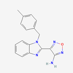 4-[1-(4-Methyl-benzyl)-1H-benzoimidazol-2-yl]-furazan-3-ylamine