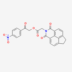 2-(4-nitrophenyl)-2-oxoethyl (1,3-dioxo-1,3,6,7-tetrahydro-2H-indeno[6,7,1-def]isoquinolin-2-yl)acetate