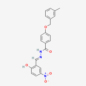 N'-[(E)-(2-hydroxy-5-nitrophenyl)methylidene]-4-[(3-methylbenzyl)oxy]benzohydrazide