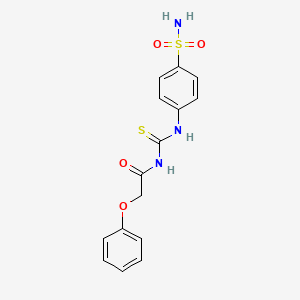 2-phenoxy-N-[(4-sulfamoylphenyl)carbamothioyl]acetamide