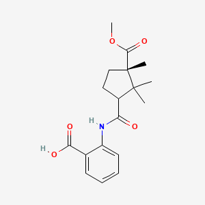 2-({[(3S)-3-(methoxycarbonyl)-2,2,3-trimethylcyclopentyl]carbonyl}amino)benzoic acid