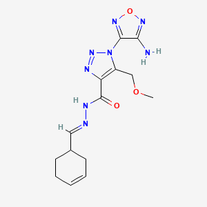 1-(4-amino-1,2,5-oxadiazol-3-yl)-N'-(3-cyclohexen-1-ylmethylene)-5-(methoxymethyl)-1H-1,2,3-triazole-4-carbohydrazide