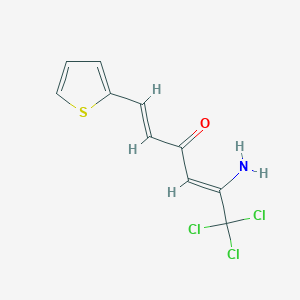 Hexa-1,4-dien-3-one, 5-amino-6,6,6-trichloro-1-(2-thienyl)-