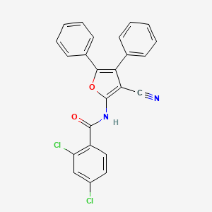 2,4-dichloro-N-(3-cyano-4,5-diphenylfuran-2-yl)benzamide