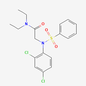 2-[2,4-Dichloro(phenylsulfonyl)anilino]-N,N-diethylacetamide