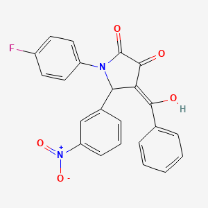 1-(4-fluorophenyl)-3-hydroxy-5-(3-nitrophenyl)-4-(phenylcarbonyl)-1,5-dihydro-2H-pyrrol-2-one