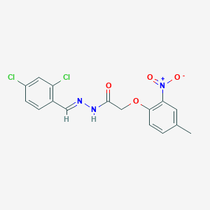 N'-[(E)-(2,4-dichlorophenyl)methylidene]-2-(4-methyl-2-nitrophenoxy)acetohydrazide