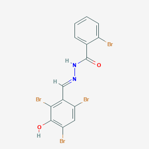 2-bromo-N'-[(E)-(2,4,6-tribromo-3-hydroxyphenyl)methylidene]benzohydrazide