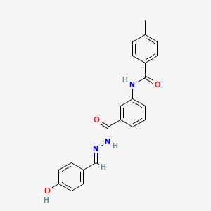 Benzamide, 4-methyl-N-[3-(4-hydroxybenzylidenhydrazinocarbonyl)phenyl]-