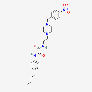 molecular formula C25H33N5O4 B11096066 N-(4-butylphenyl)-N'-{2-[4-(4-nitrobenzyl)piperazin-1-yl]ethyl}ethanediamide 