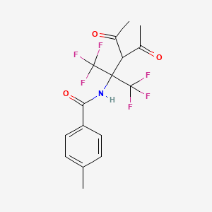 N-[3-acetyl-1,1,1-trifluoro-4-oxo-2-(trifluoromethyl)pentan-2-yl]-4-methylbenzamide