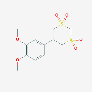 5-(3,4-Dimethoxyphenyl)-1,3-dithiane 1,1,3,3-tetraoxide