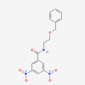 molecular formula C16H15N3O6 B11096224 N-[2-(benzyloxy)ethyl]-3,5-dinitrobenzamide 