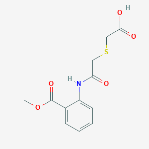 molecular formula C12H13NO5S B11096232 [(2-{[2-(Methoxycarbonyl)phenyl]amino}-2-oxoethyl)sulfanyl]acetic acid 