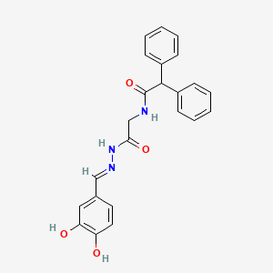 N-(2-{2-[(E)-1-(3,4-Dihydroxyphenyl)methylidene]hydrazino}-2-oxoethyl)-2,2-diphenylacetamide