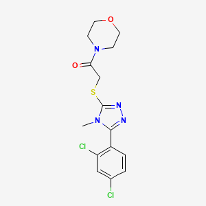 2-{[5-(2,4-dichlorophenyl)-4-methyl-4H-1,2,4-triazol-3-yl]sulfanyl}-1-(morpholin-4-yl)ethanone