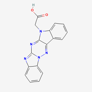 molecular formula C17H11N5O2 B11096360 2-(1,2,10,12,14-pentazapentacyclo[11.7.0.03,11.04,9.015,20]icosa-2,4,6,8,11,13,15,17,19-nonaen-10-yl)acetic acid 