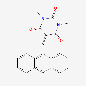 5-(anthracen-9-ylmethylidene)-1,3-dimethylpyrimidine-2,4,6(1H,3H,5H)-trione