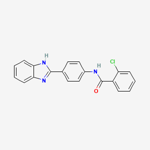 N-[4-(1H-benzimidazol-2-yl)phenyl]-2-chlorobenzamide