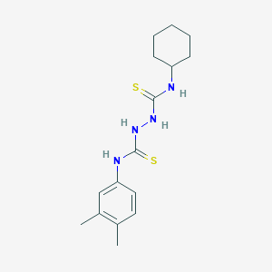 molecular formula C16H24N4S2 B11096430 N-cyclohexyl-N'-(3,4-dimethylphenyl)hydrazine-1,2-dicarbothioamide 