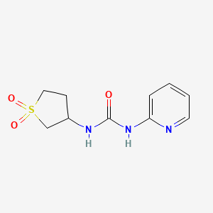 molecular formula C10H13N3O3S B11096483 1-(1,1-Dioxidotetrahydrothiophen-3-yl)-3-pyridin-2-ylurea 