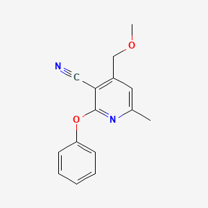 4-(Methoxymethyl)-6-methyl-2-phenoxypyridine-3-carbonitrile