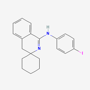 (4-Iodophenyl)(1'Z)-2'H-spiro[cyclohexane-1,3'-isoquinolin]-1'(4'H)-ylideneamine