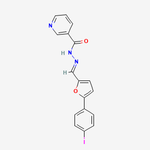 N'-[(E)-[5-(4-Iodophenyl)furan-2-YL]methylidene]pyridine-3-carbohydrazide