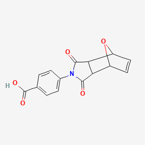 molecular formula C15H11NO5 B11096583 4-(1,3-dioxo-1,3,3a,4,7,7a-hexahydro-2H-4,7-epoxyisoindol-2-yl)benzoic acid 