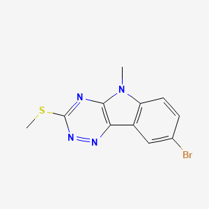 8-bromo-5-methyl-3-(methylsulfanyl)-5H-[1,2,4]triazino[5,6-b]indole