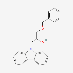 molecular formula C22H21NO2 B11096602 1-(Benzyloxy)-3-(9H-carbazol-9-yl)-2-propanol 