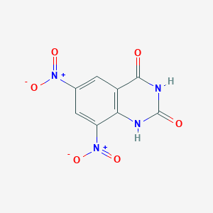 molecular formula C8H4N4O6 B11096609 6,8-Dinitro-1H-quinazoline-2,4-dione CAS No. 606-33-7