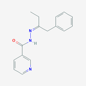 molecular formula C16H17N3O B11096634 Nicotinic acid (1-benzyl-propylidene)-hydrazide 