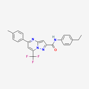 N-(4-ethylphenyl)-5-(4-methylphenyl)-7-(trifluoromethyl)pyrazolo[1,5-a]pyrimidine-2-carboxamide