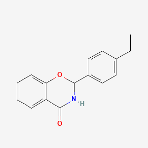 molecular formula C16H15NO2 B11096698 2-(4-ethylphenyl)-2,3-dihydro-4H-1,3-benzoxazin-4-one 