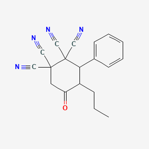 5-Oxo-3-phenyl-4-propylcyclohexane-1,1,2,2-tetracarbonitrile