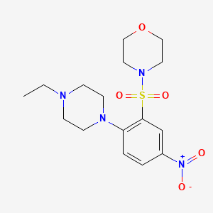 4-{[2-(4-Ethyl-1-piperazinyl)-5-nitrophenyl]sulfonyl}morpholine