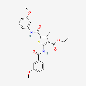 Ethyl 2-(3-methoxybenzamido)-5-[(3-methoxyphenyl)carbamoyl]-4-methylthiophene-3-carboxylate