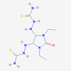 2,2'-(1,3-Diethyl-2-oxoimidazolidine-4,5-diyl)dihydrazinecarbothioamide