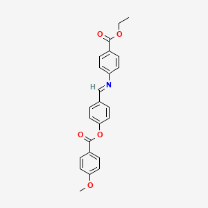 4-[(E)-{[4-(ethoxycarbonyl)phenyl]imino}methyl]phenyl 4-methoxybenzoate