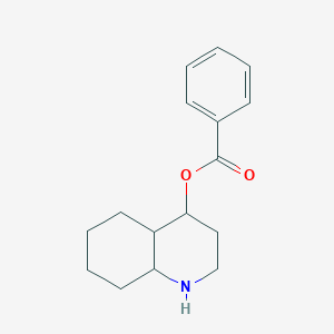 Decahydro-4-quinolinyl benzoate