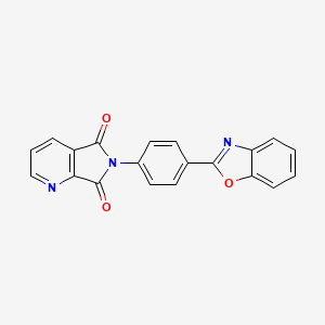 molecular formula C20H11N3O3 B11096838 6-[4-(1,3-benzoxazol-2-yl)phenyl]-5H-pyrrolo[3,4-b]pyridine-5,7(6H)-dione 