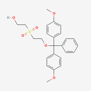 molecular formula C25H28O6S B11096872 2-((2-(Bis(4-methoxyphenyl)(phenyl)methoxy)ethyl)sulfonyl)ethan-1-OL 