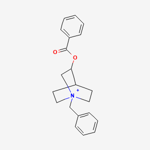 molecular formula C21H24NO2+ B11096892 1-Benzyl-3-[(phenylcarbonyl)oxy]-1-azoniabicyclo[2.2.2]octane 