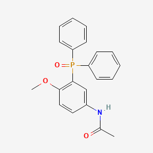 molecular formula C21H20NO3P B11096970 N-[3-(Diphenylphosphoroso)-4-methoxyphenyl]acetamide 