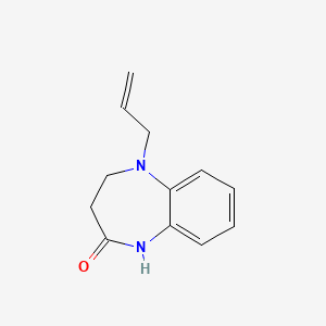 molecular formula C12H14N2O B11096998 5-allyl-1,3,4,5-tetrahydro-2H-1,5-benzodiazepin-2-one 