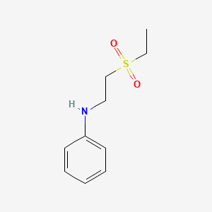 molecular formula C10H15NO2S B11097007 N-[2-(Ethylsulfonyl)ethyl]benzenamine CAS No. 311788-49-5