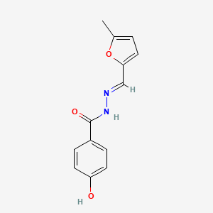 4-hydroxy-N'-[(E)-(5-methylfuran-2-yl)methylidene]benzohydrazide