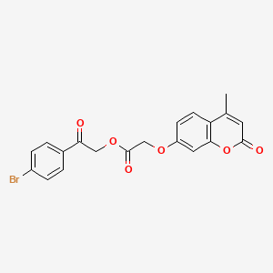 2-(4-bromophenyl)-2-oxoethyl [(4-methyl-2-oxo-2H-chromen-7-yl)oxy]acetate